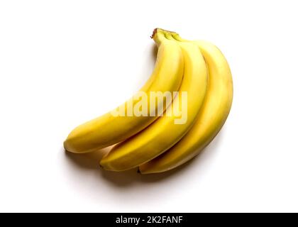 Bunch of bananas isolated on white background Stock Photo