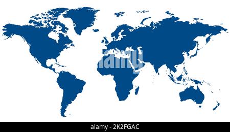 World map isolated on white background ,image Stock Photo