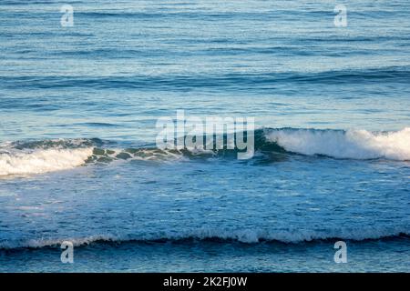Small Ocean Waves,blue water.no horizon off Sydney Australia, Stock Photo
