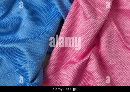 colorful microfiber cleaning cloths used in household cleaning, close-up microfiber cloths Stock Photo