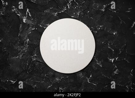 Blank beer coaster Stock Photo