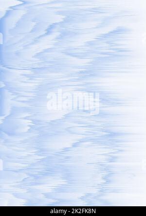Glitch abstract background of blue color. Stock Photo