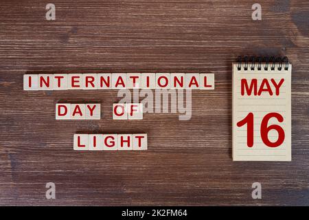 International Day of Light Stock Photo