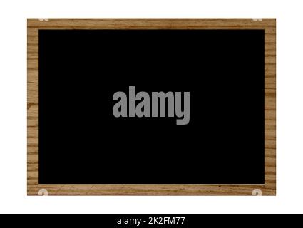 CIsolated chalkboard with wooden frame Stock Photo