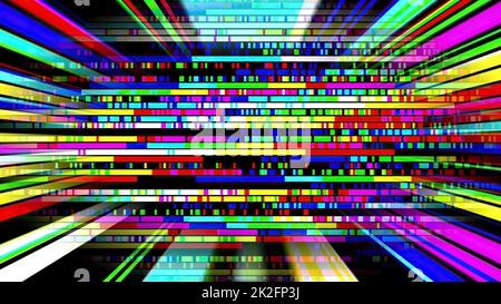 Colorful light rays and pixels Stock Photo - Alamy