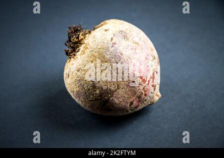 Beetroot on a black table background Stock Photo