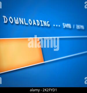 Waiting in anticipation...an internet file download in progress - ALL design on this image is created from scratch by Yuri Arcurs team of Stock Photo