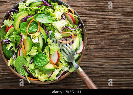 Lettuce salad mix Stock Photo