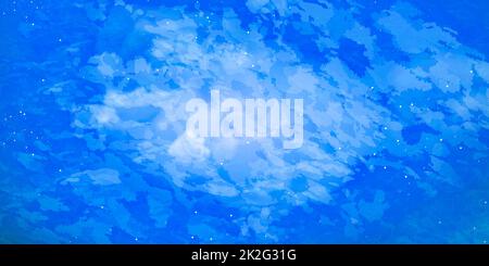 Blue light watercolor, ink, abstract backround texture. Copy space for banner, poster, backdrop. High resolution colorful watercolor texture. There is Stock Photo