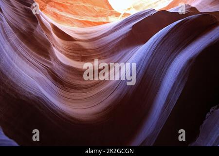 The wave in Secret Antelope Canyon, Arizona Stock Photo