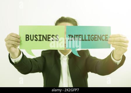 Handwriting text Business Intelligence. Word for Best Practice of Information to Optimize Performance Stock Photo