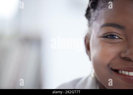 Success will be mine - theres no two ways about that. Portrait of a confident young businesswoman. Stock Photo