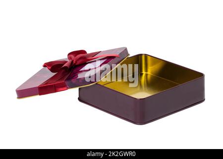 Pink gift ribbon bow. Pink red satin ribbon with knotted bow gift ribbon  wrap for Christmas present isolated cut out on simple plain white  background Stock Photo - Alamy