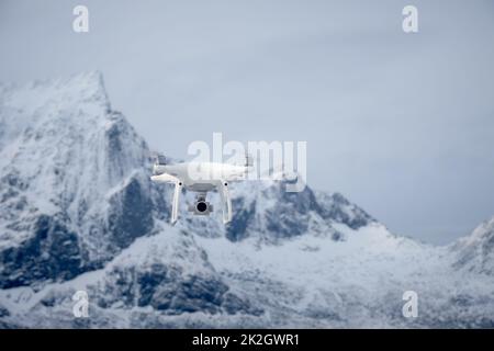 Drone with digital camera Stock Photo