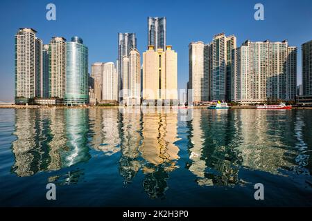 Marine city skyscrapers in Busan, South Korea Stock Photo