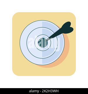 Target Icon Vector on black background Stock Photo - Alamy
