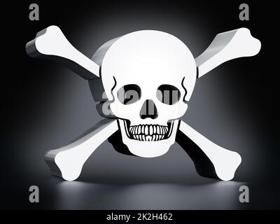 Jolly roger icon Stock Photo