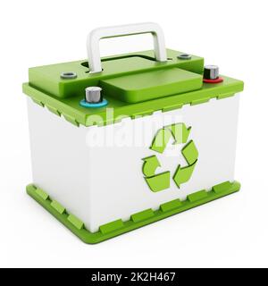 Recyclable car battery Stock Photo