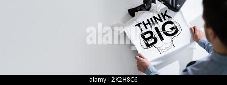 Heat Transfer T Shirt Printing Stock Photo