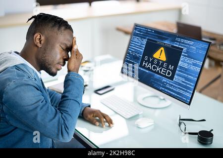 African Advisor Using KPI Dashboard Stock Photo
