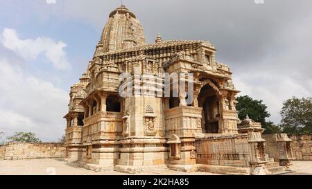 View of Kumbha Shyam Temple, Chittorgarh Fort, Rajasthan, India. Stock Photo