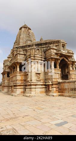 View of Kumbha Shyam Temple, Chittorgarh Fort, Rajasthan, India. Stock Photo