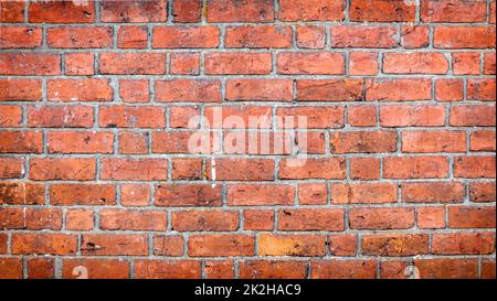 Background texture of red brick wall Stock Photo