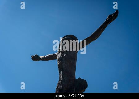 Risen Christ Statue, Medjugorje Stock Photo