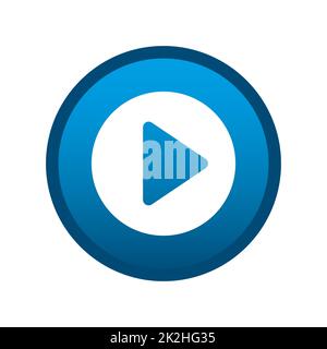 Start icon. Internet button on white background Stock Photo - Alamy