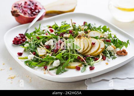 Dandelion salad fruit Stock Photo