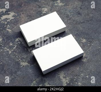 White business cards Stock Photo