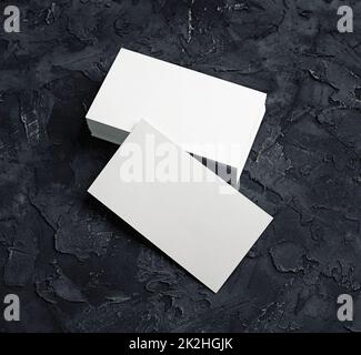 White business cards Stock Photo