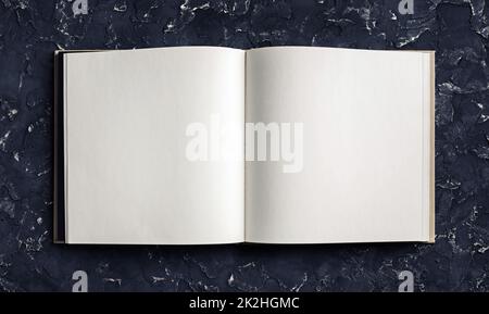 Blank opened booklet Stock Photo