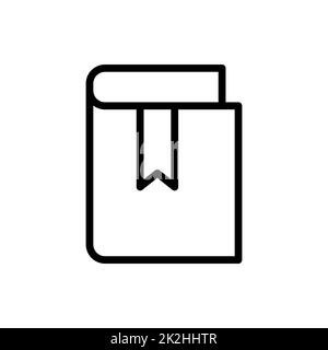 open book outline vector symbol icon design. Beautiful illustration ...