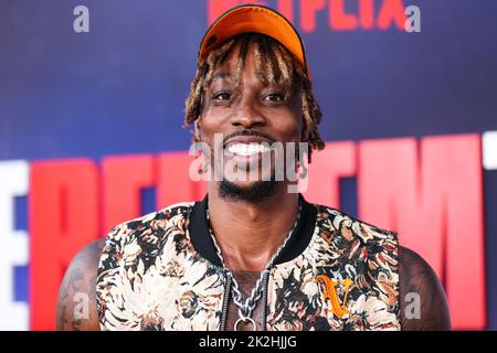 Hollywood, United States. 22nd Sep, 2022. HOLLYWOOD, LOS ANGELES, CALIFORNIA, USA - SEPTEMBER 22: American professional basketball player Dwight Howard arrives at the Los Angeles Special Screening Of Netflix's 'The Redeem Team' held at the Netflix Tudum Theater on September 22, 2022 in Hollywood, Los Angeles, California, United States. (Photo by Xavier Collin/Image Press Agency) Credit: Image Press Agency/Alamy Live News