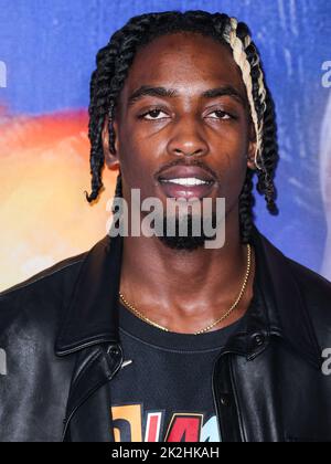 Hollywood, United States. 22nd Sep, 2022. HOLLYWOOD, LOS ANGELES, CALIFORNIA, USA - SEPTEMBER 22: American professional basketball player Zaire Wade arrives at the Los Angeles Special Screening Of Netflix's 'The Redeem Team' held at the Netflix Tudum Theater on September 22, 2022 in Hollywood, Los Angeles, California, United States. (Photo by Xavier Collin/Image Press Agency) Credit: Image Press Agency/Alamy Live News