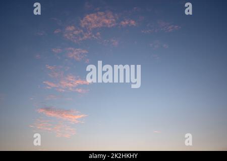 Sky with red-colored clouds Stock Photo