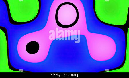 Abstract colorful  psychedelic graphics  background Stock Photo