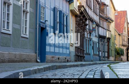 historische Altstadt von Quedlinburg Stock Photo