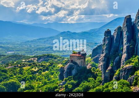 Monasteries of Meteora, Greece Stock Photo