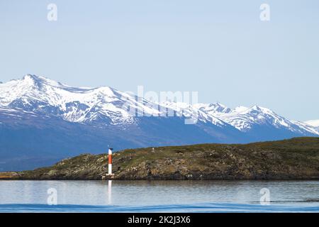 Navigation on Beagle channel, beautiful Argentina landscape Stock Photo