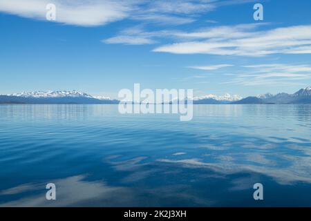 Navigation on Beagle channel, beautiful Argentina landscape Stock Photo