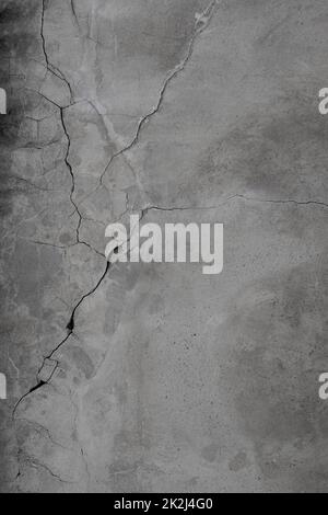 Damaged concrete wall with grey color Stock Photo