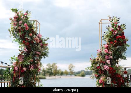 wedding ceremony area Stock Photo