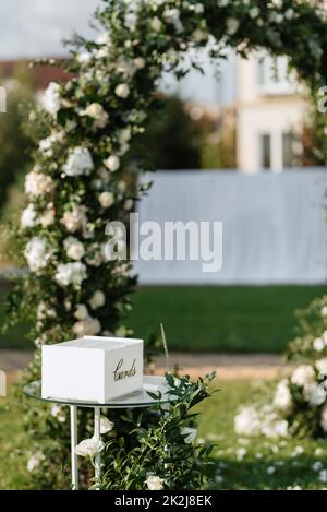 wedding ceremony area Stock Photo
