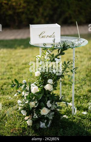 wedding ceremony area Stock Photo