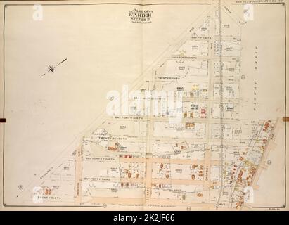 E.B. Hyde & Co.. Cartographic, Maps. 1907. Lionel Pincus and Princess Firyal Map Division. Brooklyn (New York, N.Y.) , Maps, Real property , New York (State) , New York Brooklyn, Vol. 7, Double Page Plate No. 24; Part of Ward 31, Section 21; Map bounded by Stillwell Ave.; Including Harway Ave., 26th Ave. Stock Photo