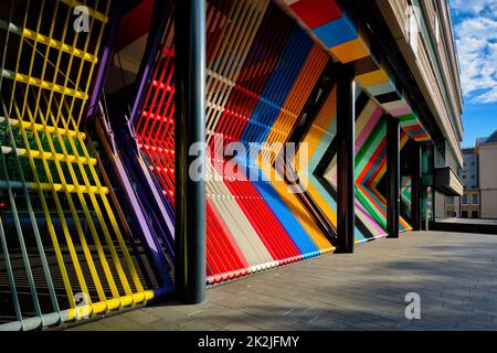 Gates of of the Dutch Ministry of Finance at The Hague, the Netherlands Stock Photo