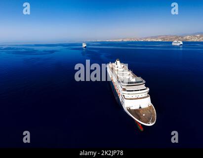Cruise ship in coastal waters of Limassol. Cyprus Stock Photo