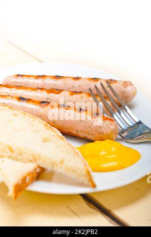 traditional German wurstel sausages Stock Photo